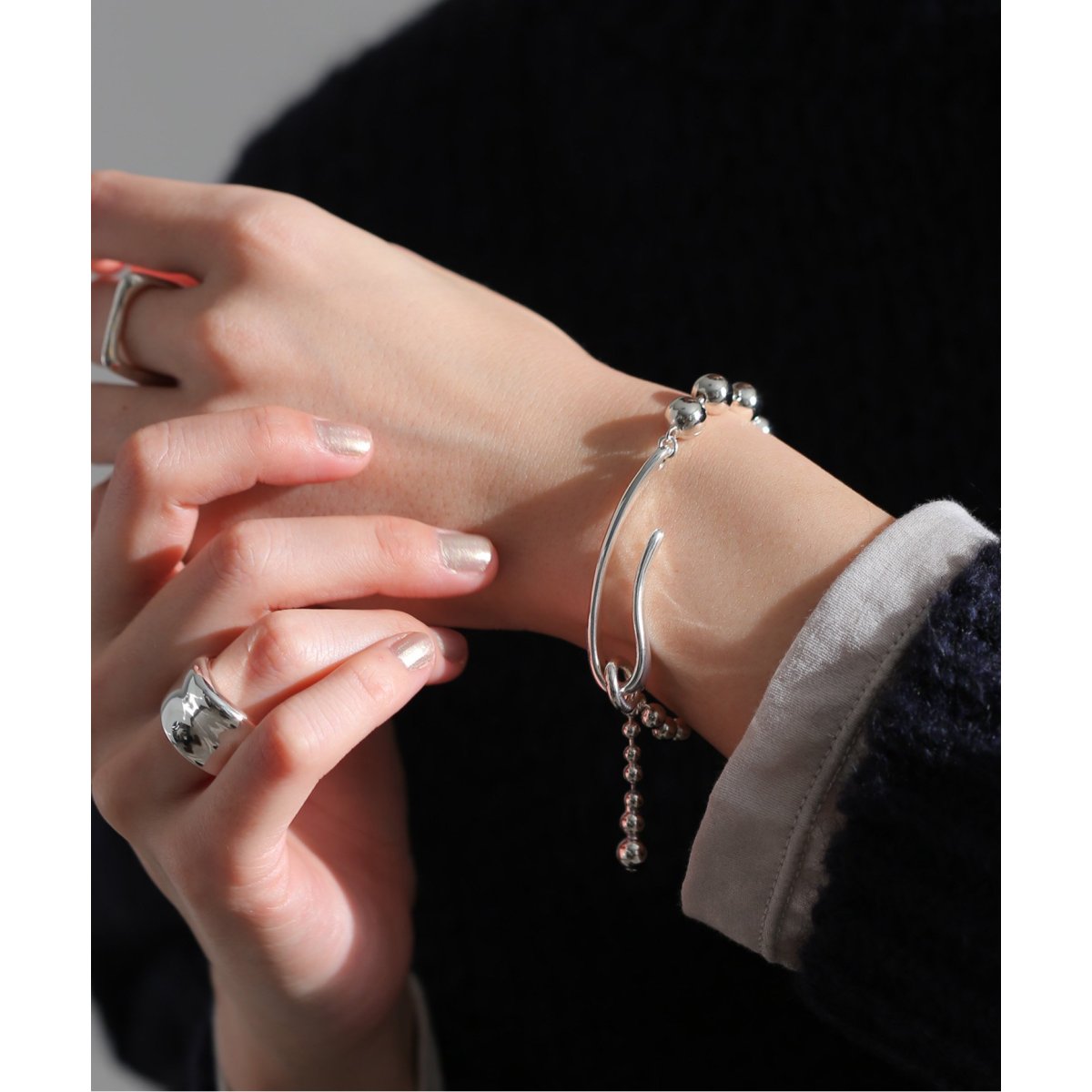 Soierie/ソワリー】 PRACTICAL BALL CHAIN BRACELET | ジャーナル