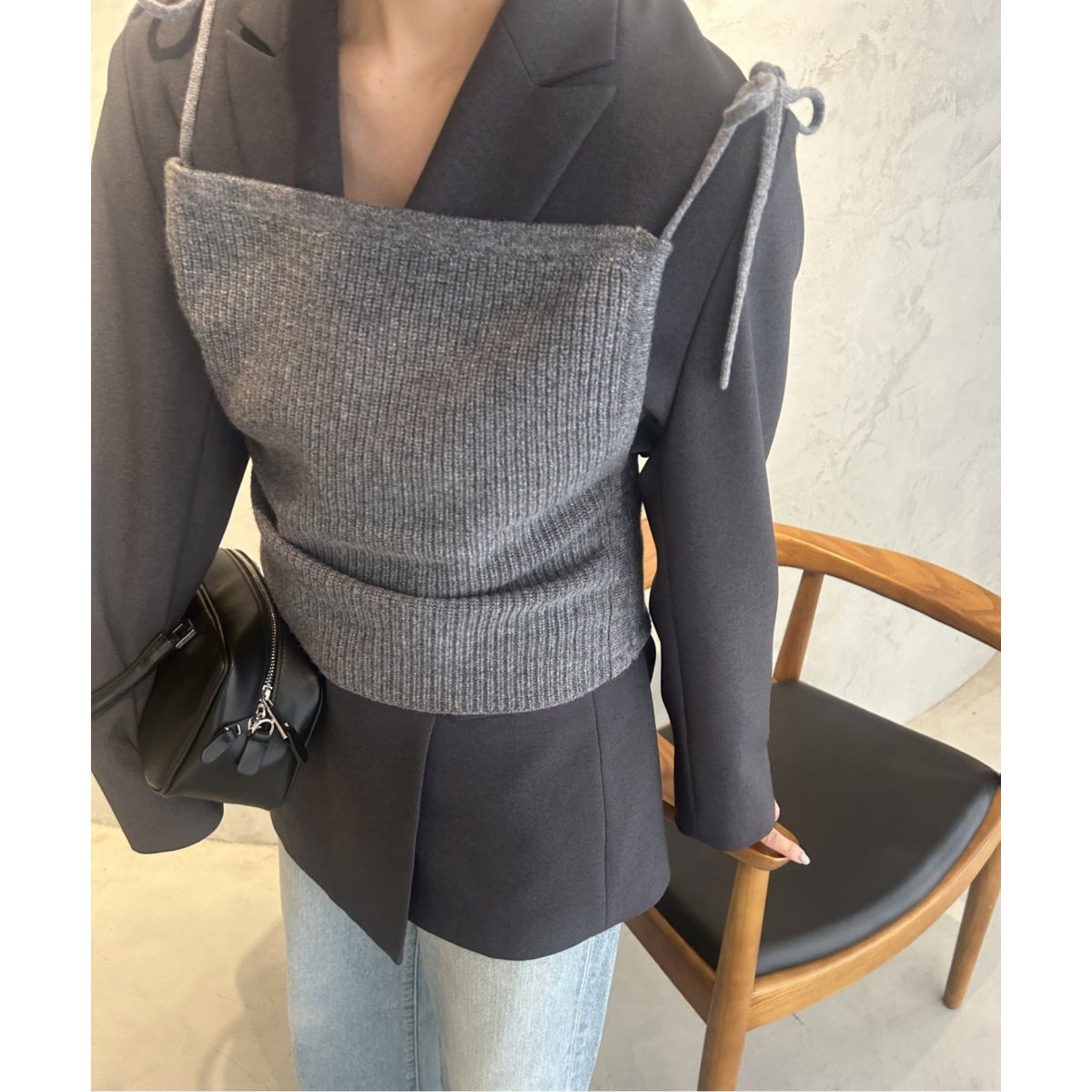 JOURNAL STANDARD ウールカシミヤMANY WAYビスチェ JOURNAL STANDARD（ジャーナルスタンダード）の「ウールカシミヤ