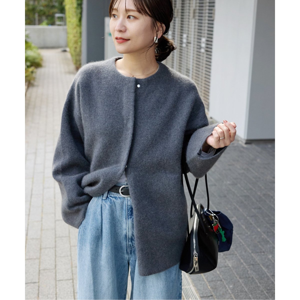 新品未使用 ジャーナルスタンダード ダブルフェイスコクーンカーディガン 追加2》ダブルフェイスコクーンカーディガン | ジャーナルスタンダード