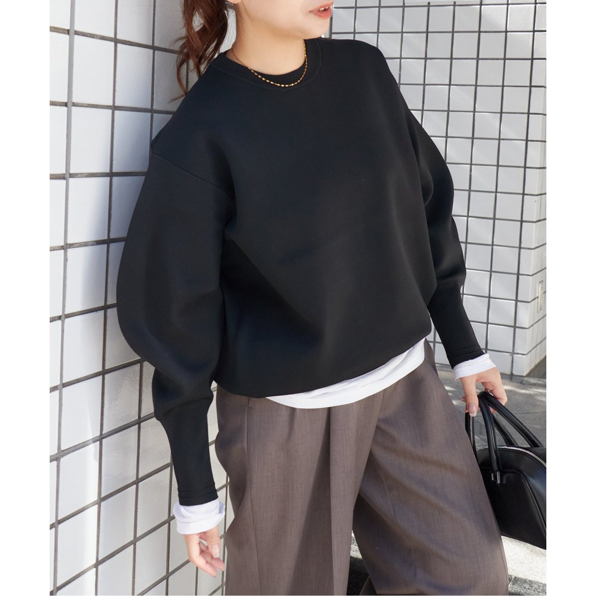 JOURNAL STANDARD - JOURNAL STANDARD ウォッシャブル クルーネックプルオーバー JOURNAL STANDARD - JOURNAL STANDARD ウォッシャブル クルー