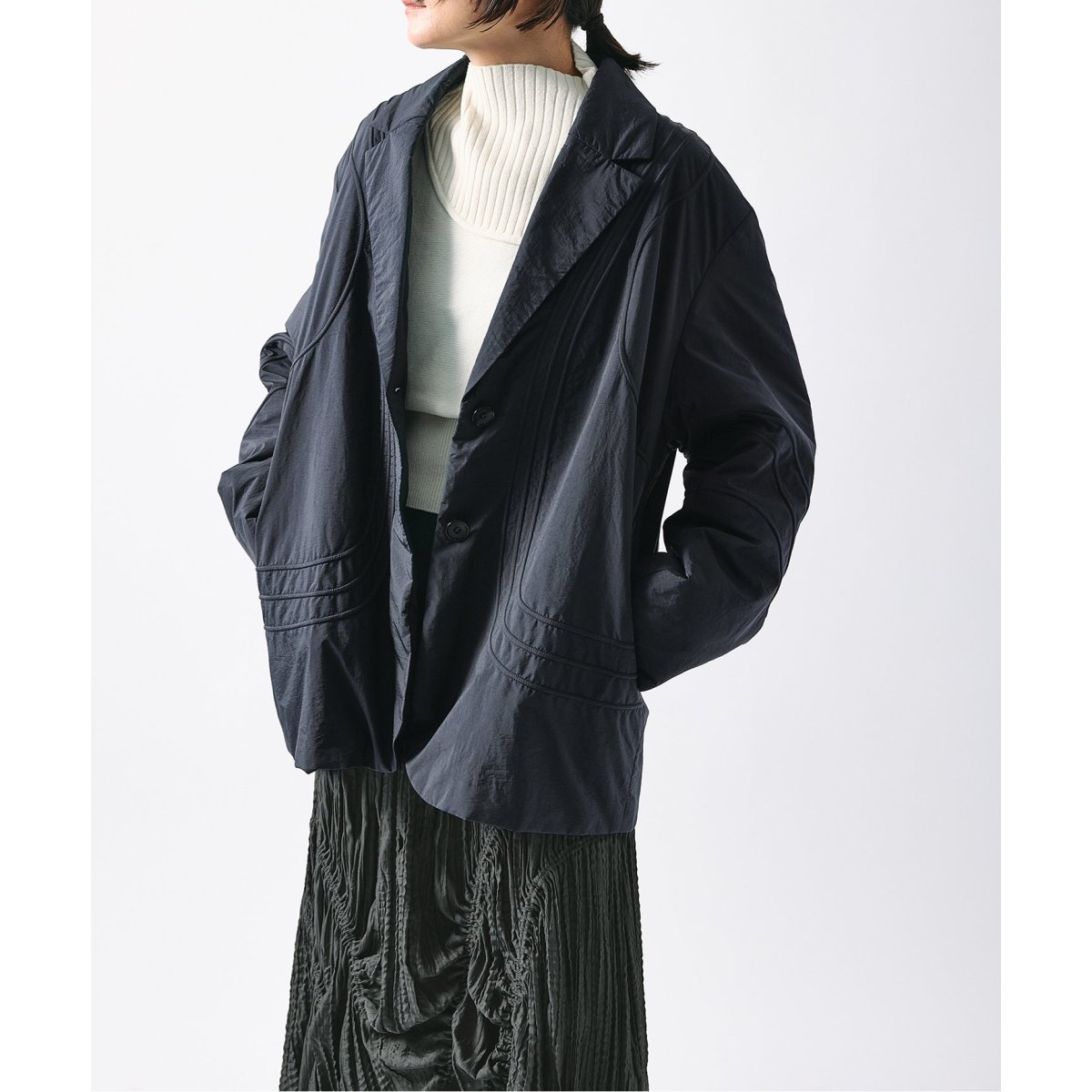 KIARIS vintage＆closet×JS】ラインパッファージャケット