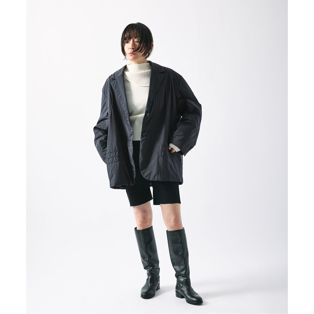 KIARIS vintage＆closet×JS】ラインパッファージャケット