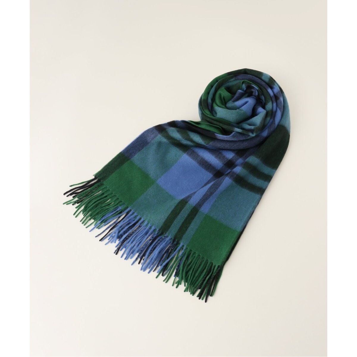 ジョシュアエリスオールドイングランド別注ブラックウォッチ大判ストール