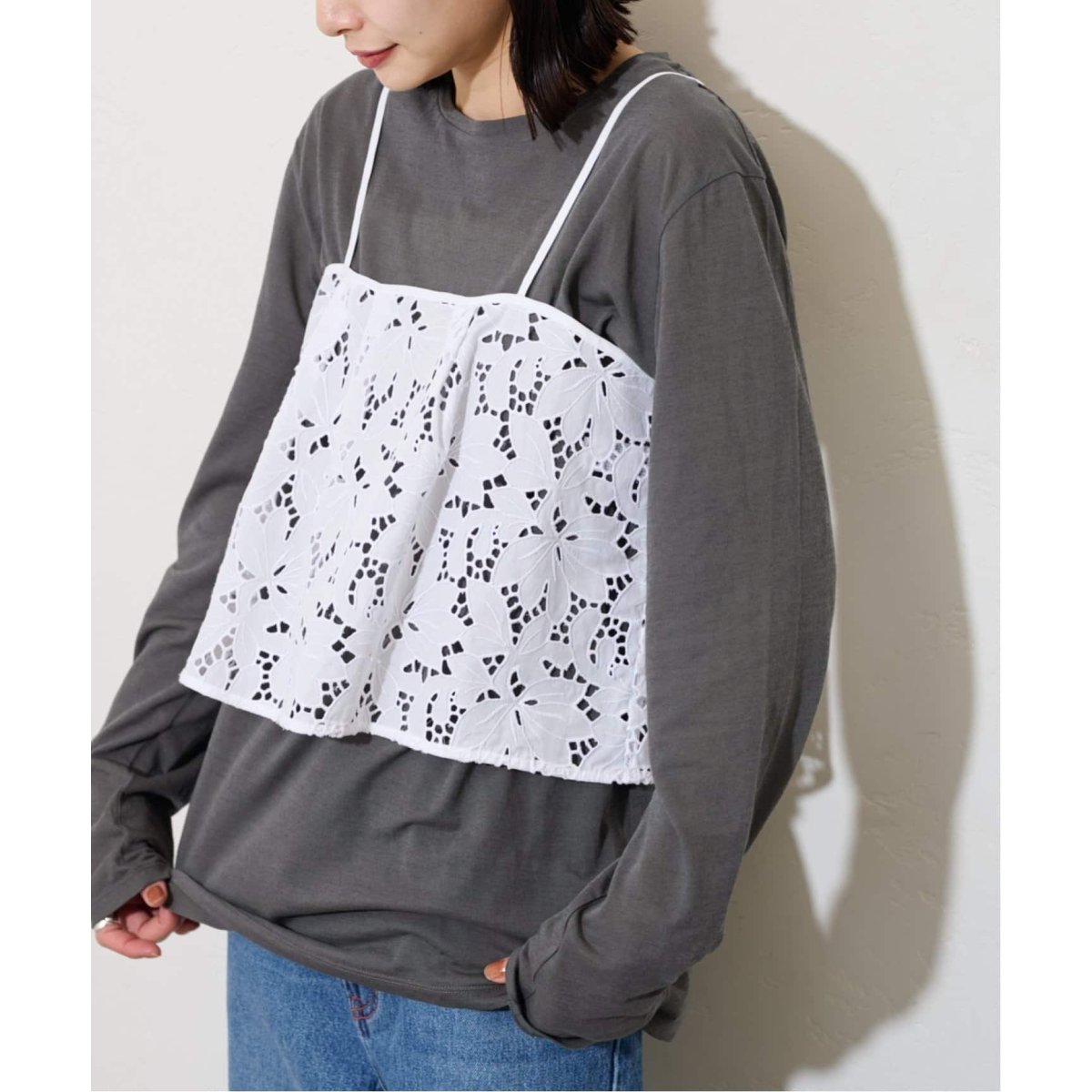 《追加4》クルーネックシアーロングTシャツ