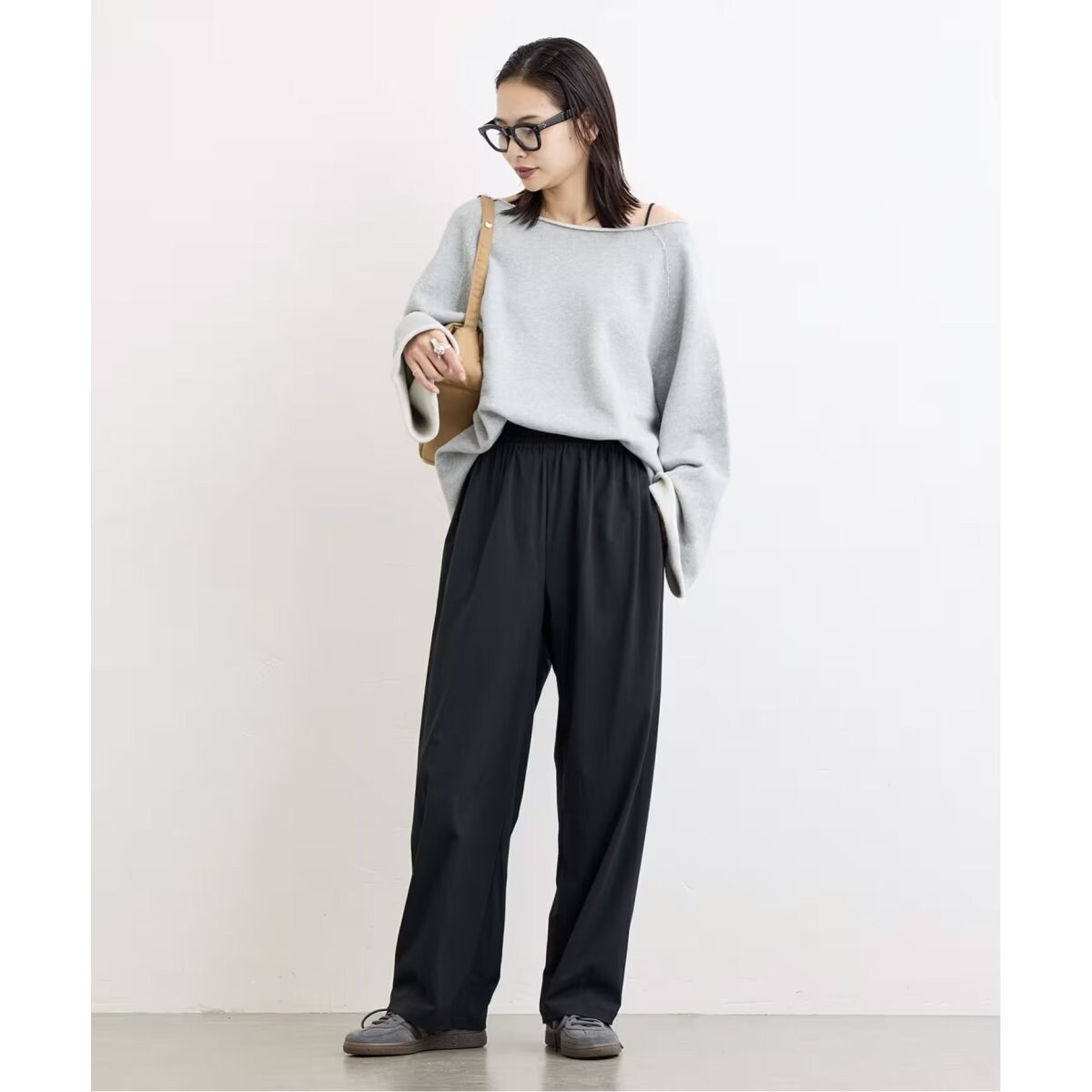 タグ付き未使用　ジャーナルスタンダード　ナイロンストレッチパンツ　万能パンツ　黒 JOURNAL STANDARD（ジャーナルスタンダード）の「□□ナイロン