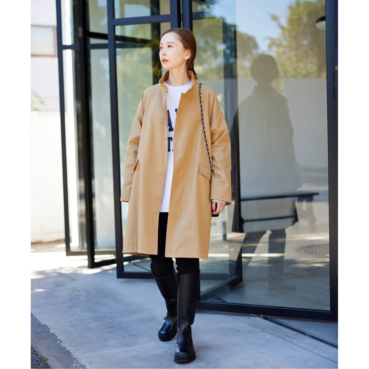 ジャーナルスタンダード スタンドカラーテントコート ベージュ 36 追加》スタンドカラーテントコート（その他ブルゾン／アウター