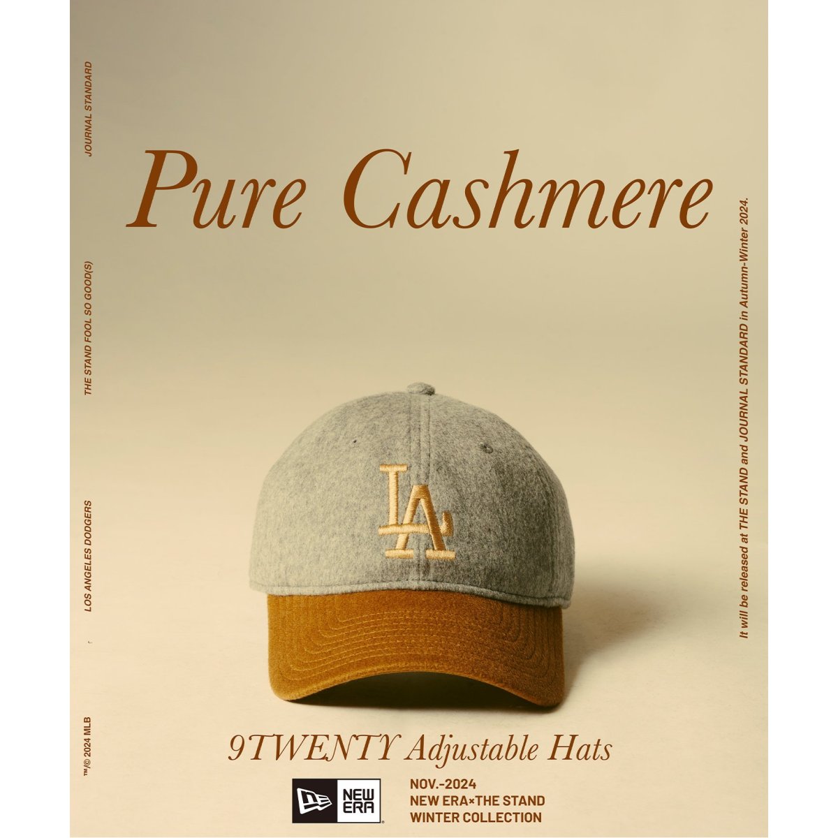 NEW ERA 別注　JOURNAL STANDARD カシミヤ NEW ERA / 別注 Pure Cashmere 9TWENTY NANZUKA NY Yankees