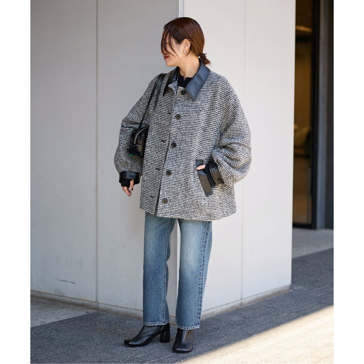 ジャーナルスタンダードレサージュ　GIOLICA　TWEEDリブブルゾン journal standard L'essage（ジャーナルスタンダードレサージュ