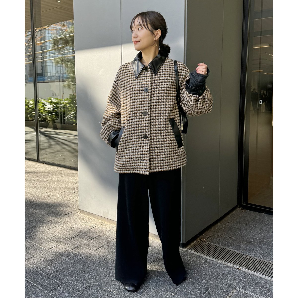 GIOLICA GRANPASチェックブルゾン | ジャーナルスタンダード