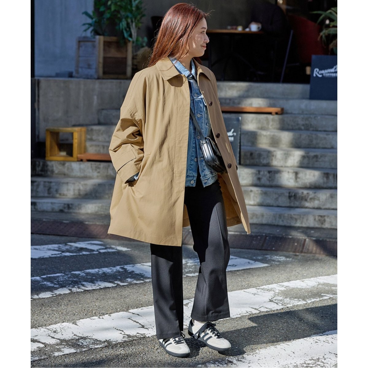 コットンリネンワイドステンカラーコート | ジャーナルスタンダード