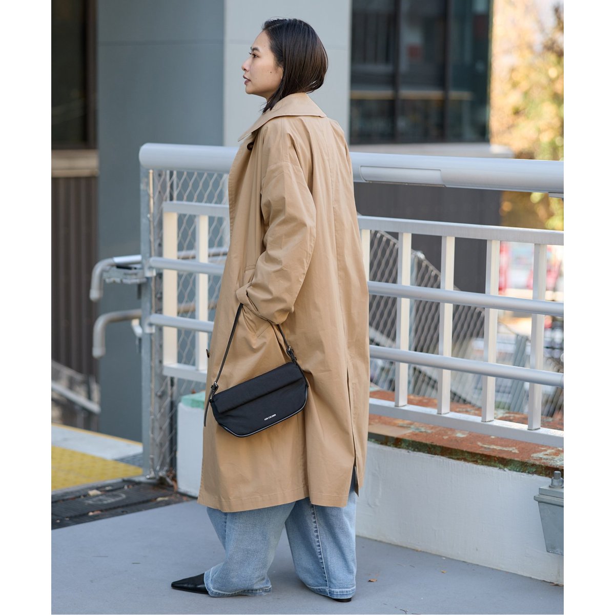 25SS✨人気✨ジャーナルスタンダード　CPタフタバルカラーコート　ネイビー38 CPタフタバルカラーコート（ステンカラーコート）｜JOURNAL STANDARD