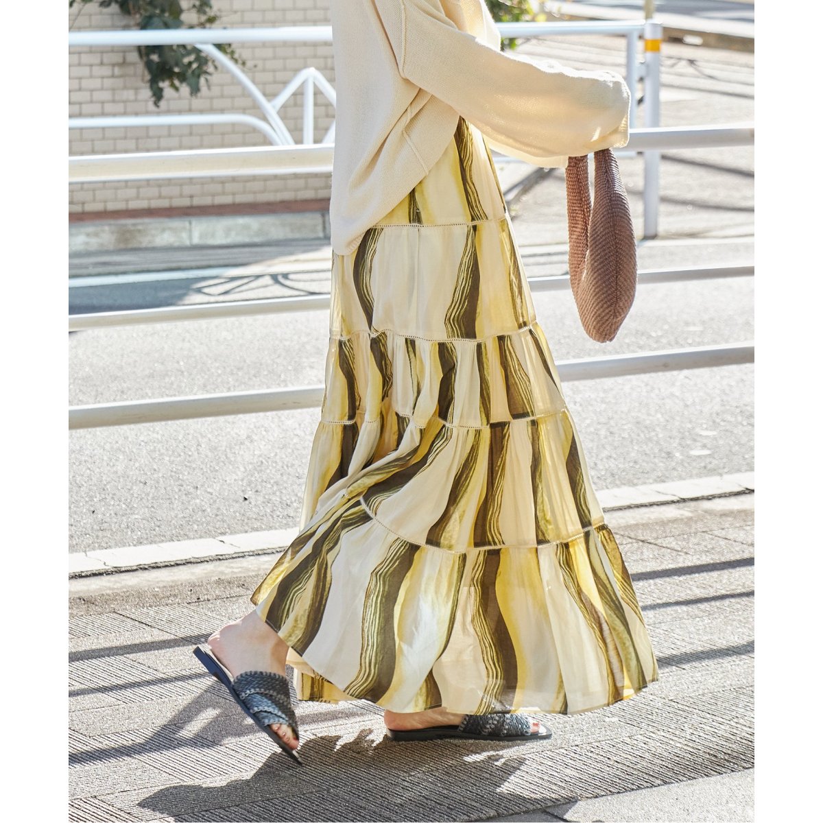 ジャーナルスタンダード　オリエンタルティアードスカート オリエンタルティアードスカート（ロング・マキシ丈スカート