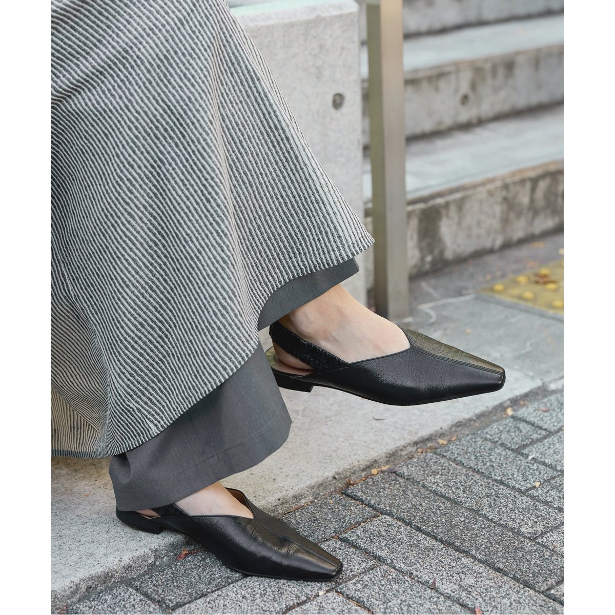 JOURNAL STANDARD アトリエブルージュ 最終セール‼️ atelier brugge/アトリエブルージュ】 Shirring Slingback