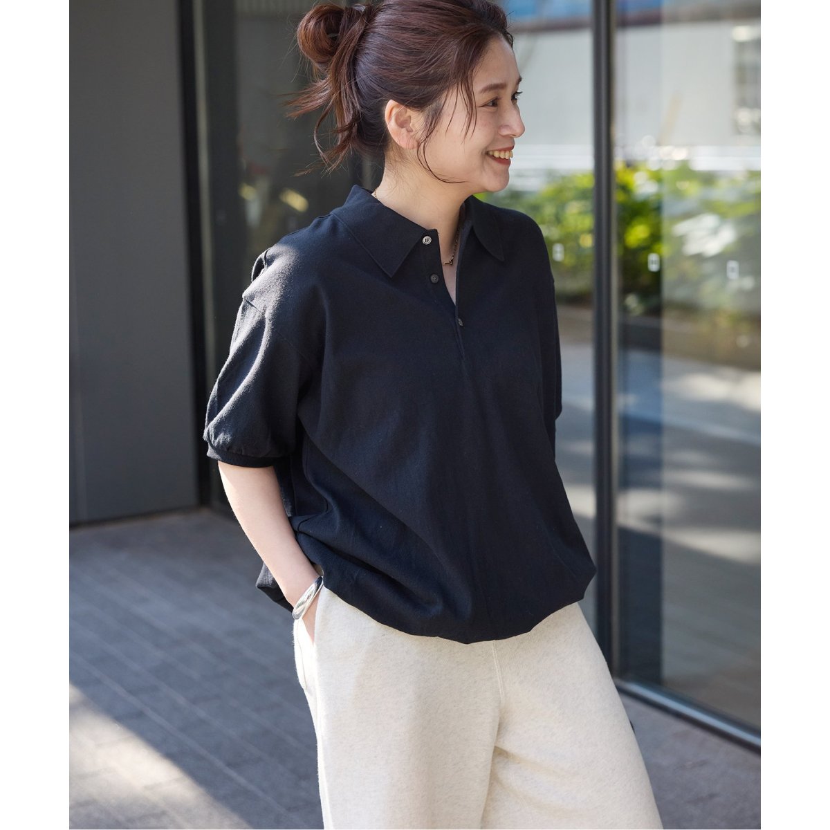今季完売ジャーナルスタンダード＊ポロプルオーバー STAR＆STRIPE】 オーバーFIT ポロプルオーバー | ジャーナル