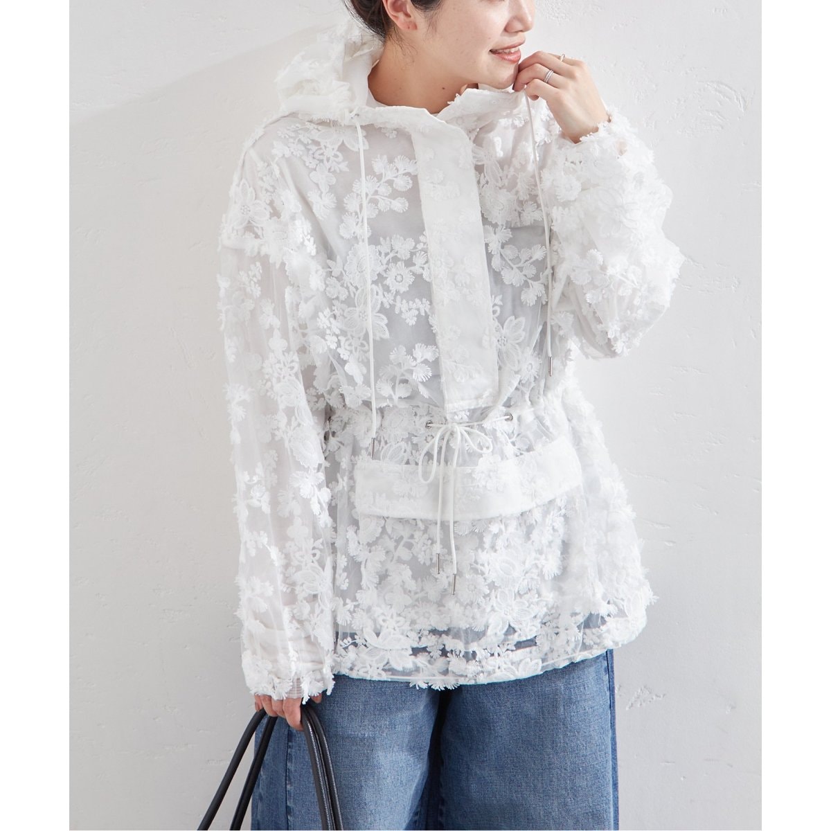 LAYAS レースジャガードフーディ LAYAS】 LACE JQD FOODIE | ジャーナルスタンダード(JOURNAL STANDARD