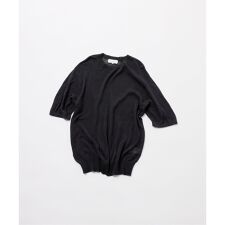 【FOLL / フォル】silk twisted knit tee