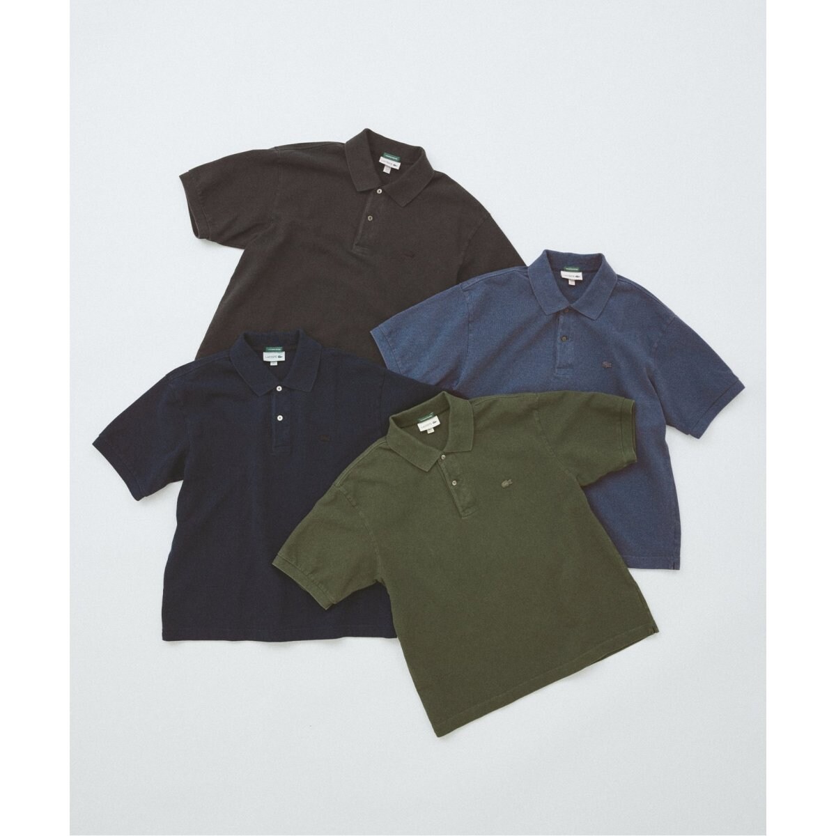 ヘビーウェイトピケポロシャツ　ラコステ LACOSTE / ラコステ 別注 ピグメント ダイ ヘビー ピケ