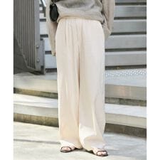 《追加3》ウォッシャブルコットンリネンVIS ストレートパンツ