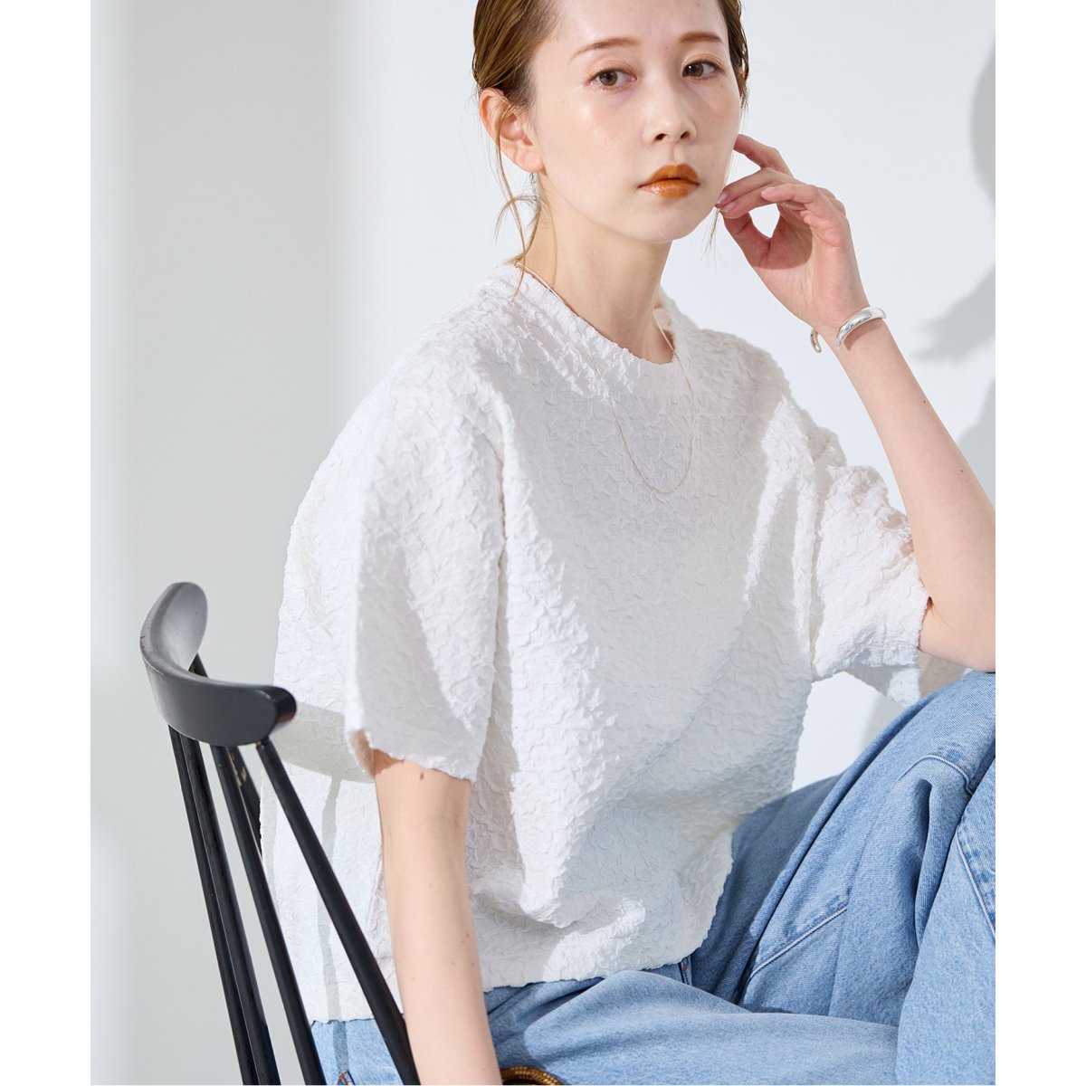 WEB限定追加》シャーリングハーフスリーブTシャツ | ジャーナル
