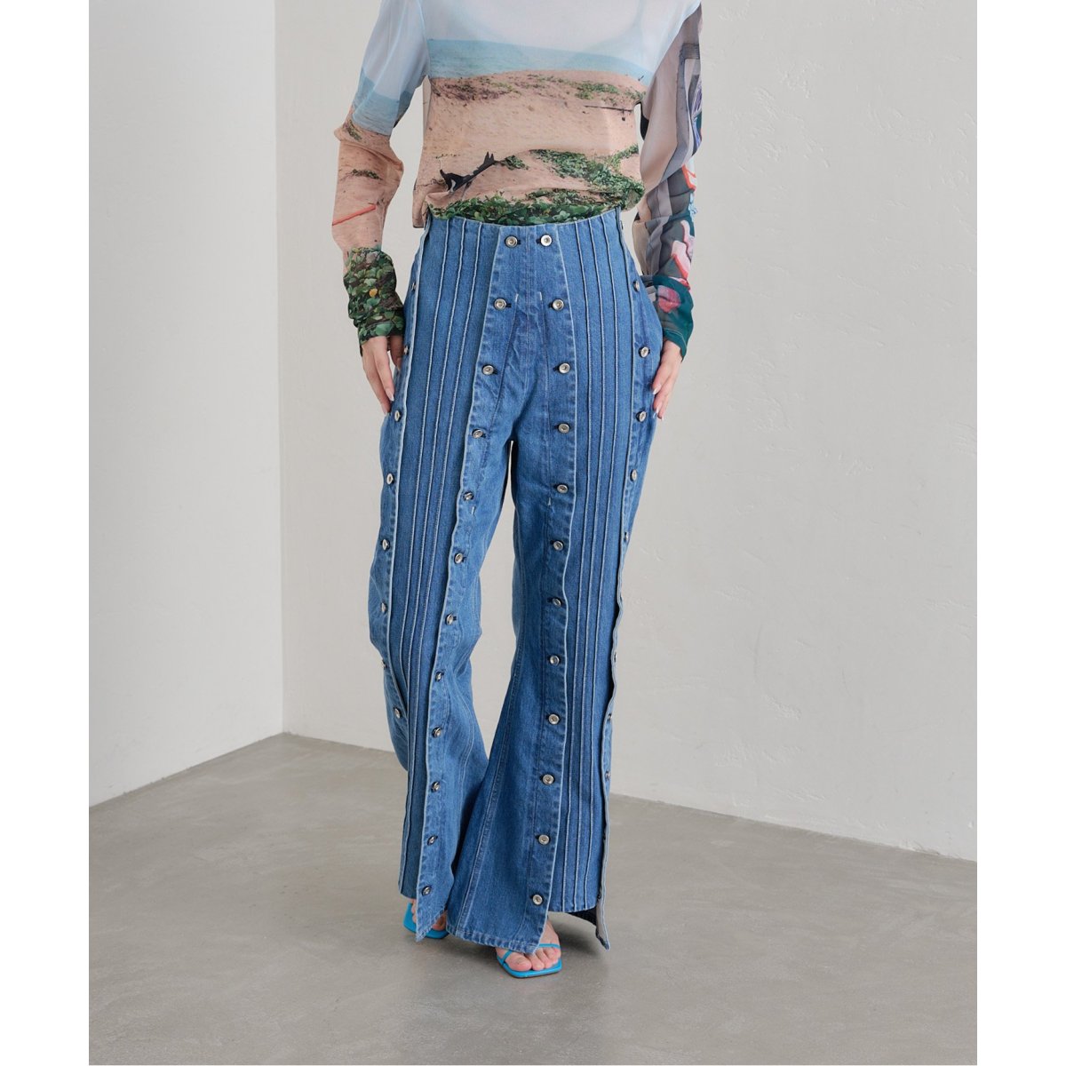YOHEI OHNO （ヨウヘイオオノ） Car” Denim Trousers YOHEI OHNO / ヨウヘイオオノ】Car Denim Trousers B | ジャーナル