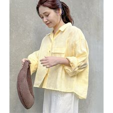 《追加2》リネンレギュラーロールアップシャツ