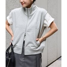 OE裏毛ダブルジップベスト