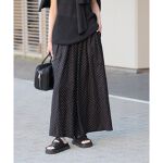 追加2》【洗える】レーヨン麻タックワイドキュロット | ジャーナル  
