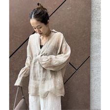 《追加予約2》リネンメッシュシャツ