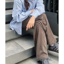 《追加予約》コーデュロイワイドパンツ