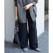 《WEB限定追加予約》ウォッシャブルTEXBRID ワイドパンツ
