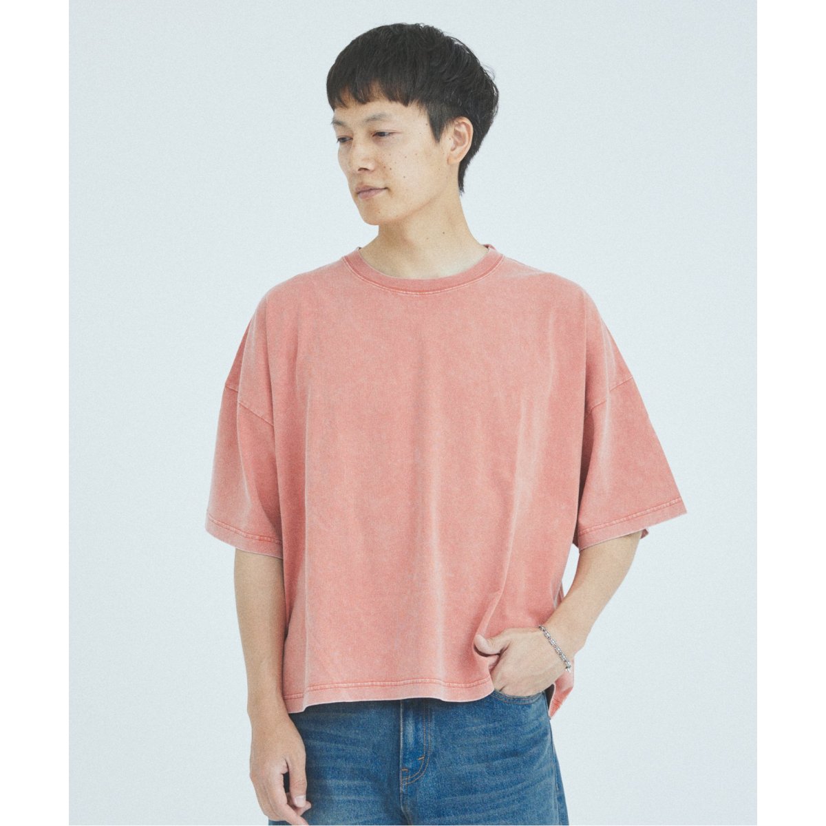 コットンボーダークルーネックロングTシャツ | マッキントッシュ