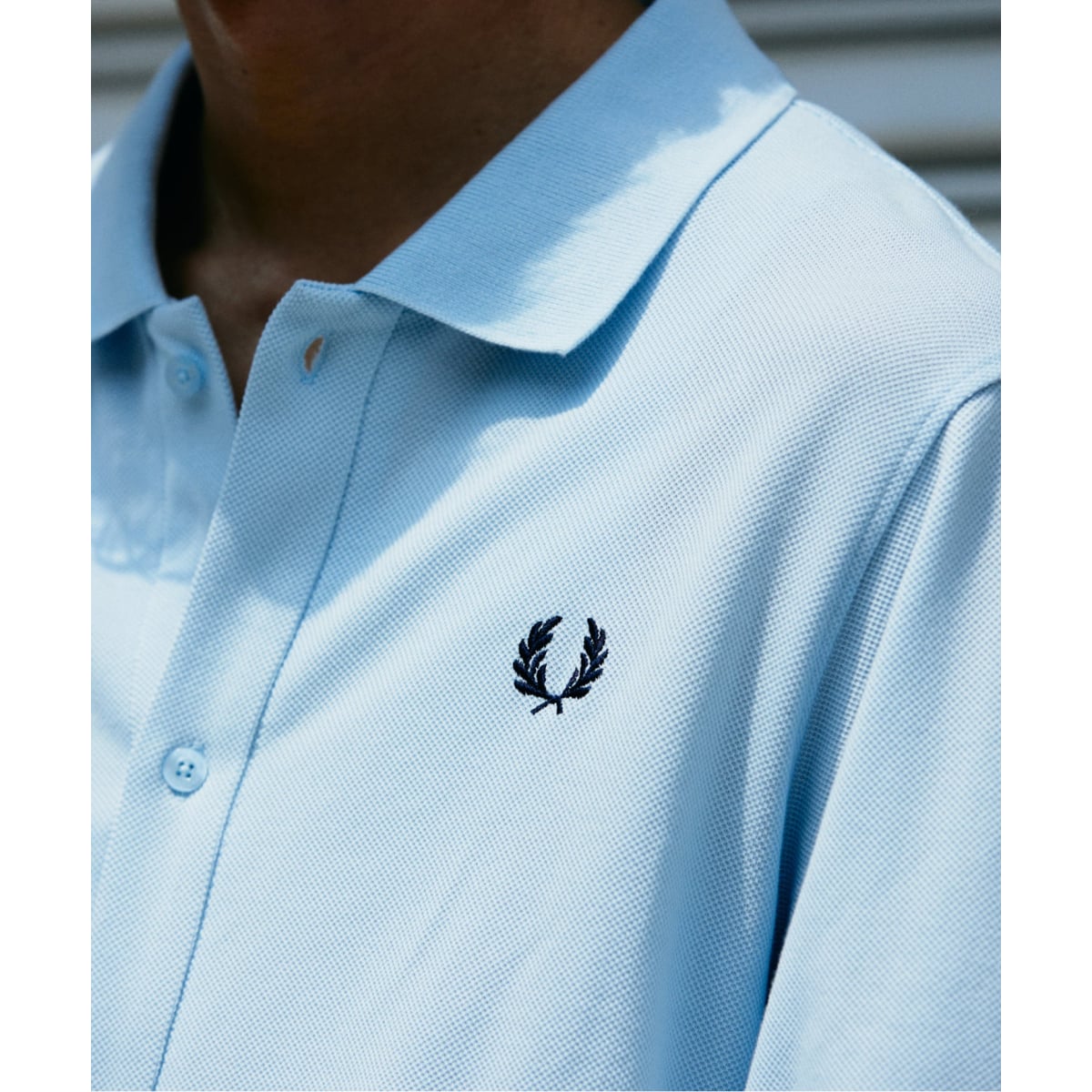 FRED PERRY / フレッドペリー 別注 フル ボタン ピケ ポロシャツ