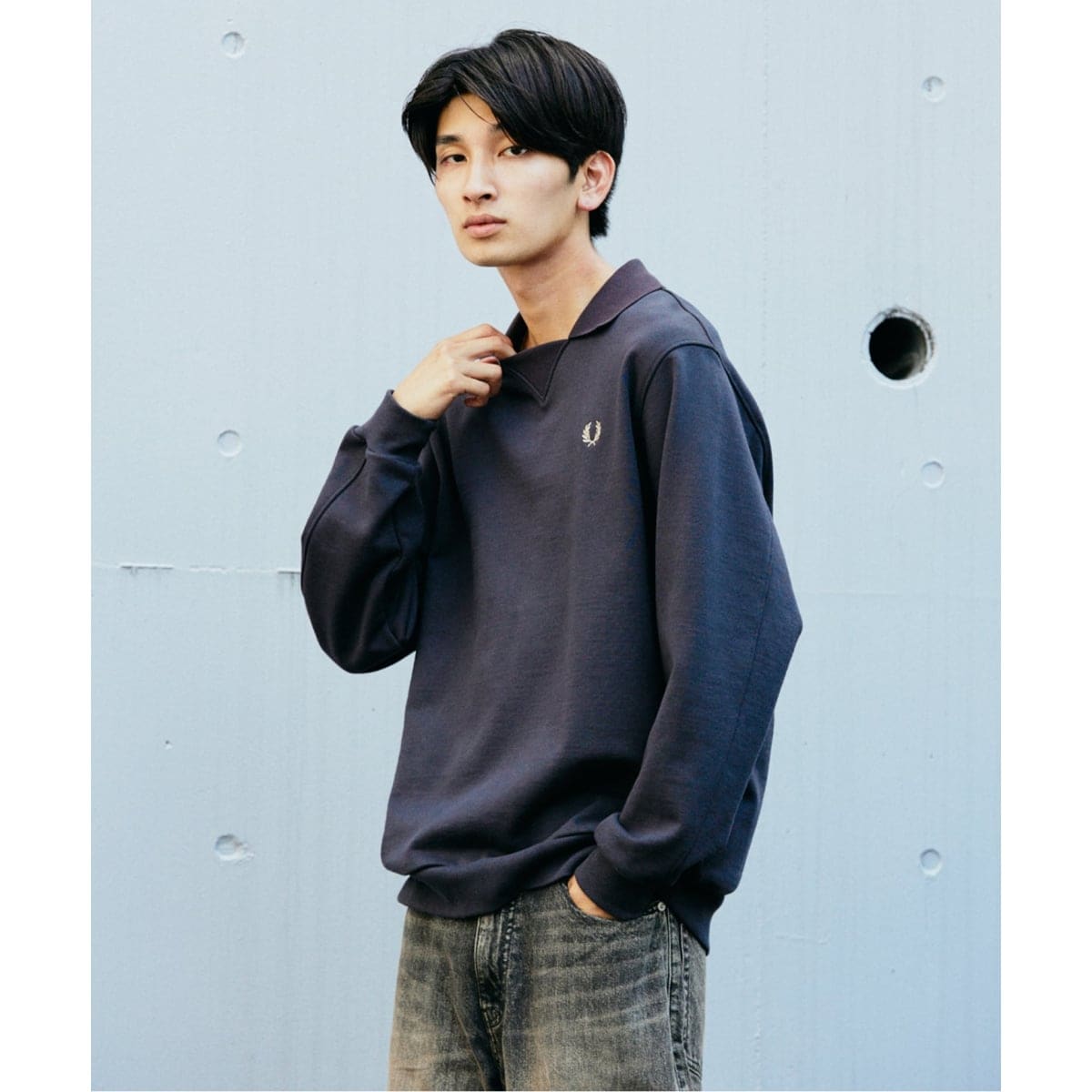 FRED PERRY / フレッドペリー 別注 フットボール カラー スウェット