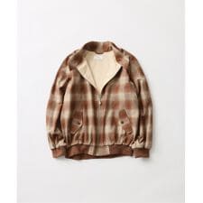 《予約》【FOLL/フォル】wool check harington jacket