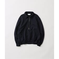 《予約》【FOLL/フォル】superfine cotton sweat halfzip