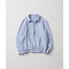 《予約》【FOLL/フォル】superfine cotton sweat halfzip
