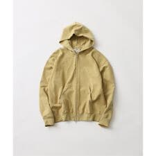 【FOLL / フォル】antique washed zip sweat hoodie