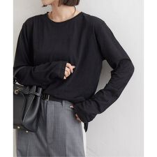 《追加予約5》クルーネックシアーロングTシャツ