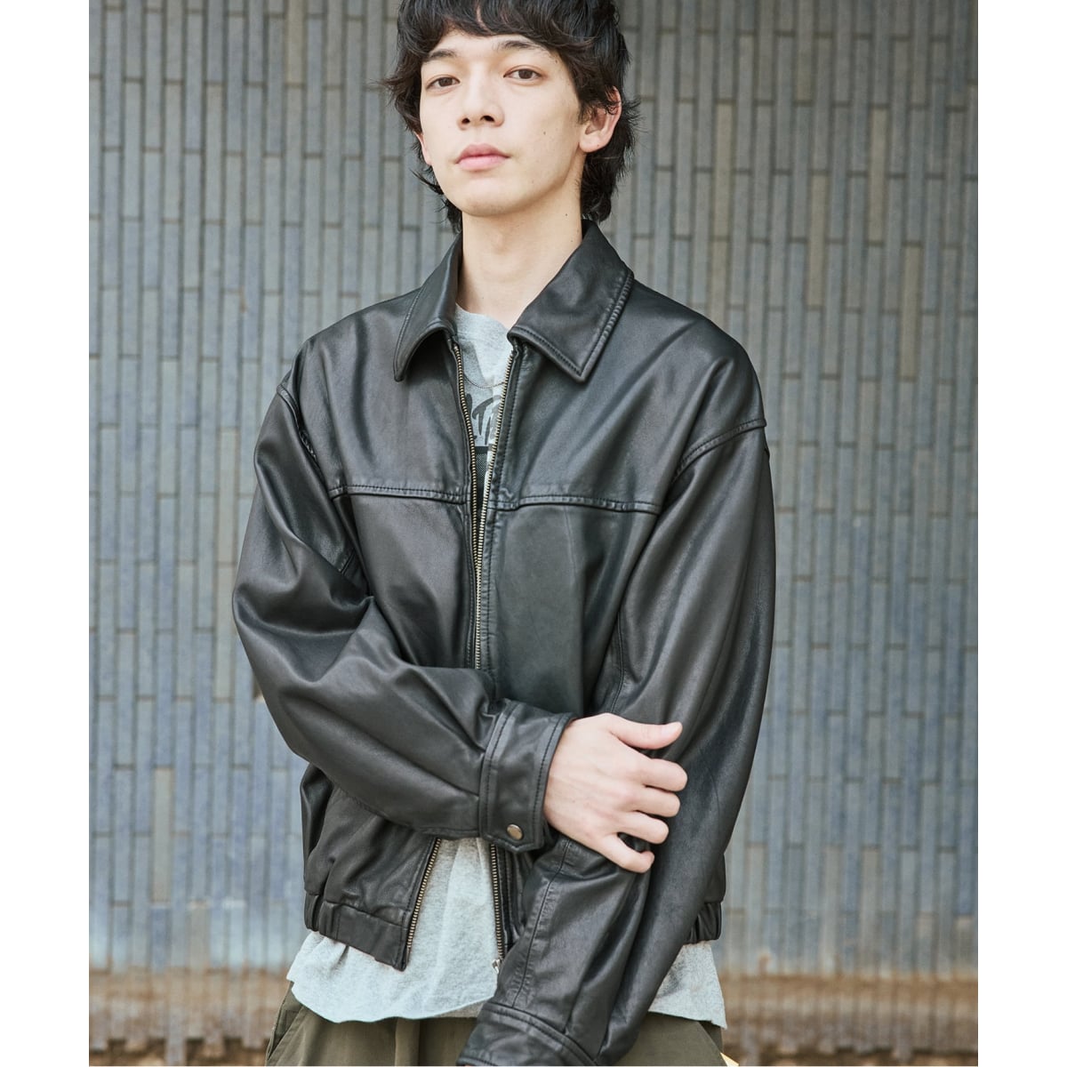 シープ レザー ウォッシュド ジップ ブルゾン | ジャーナル