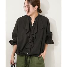 コットンツイルバイアスフリルブラウス | ジャーナルスタンダード  