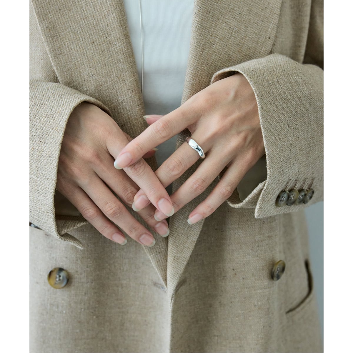 [}C]yJSjewelryzS925/K18 wave ring/W[iX^_[hiJOURNAL STANDARDj Vo[