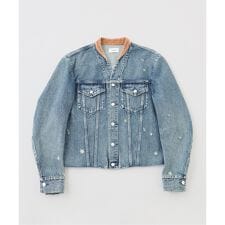 TANAKA / タナカ NO COLLAR TRUCKER JACKET