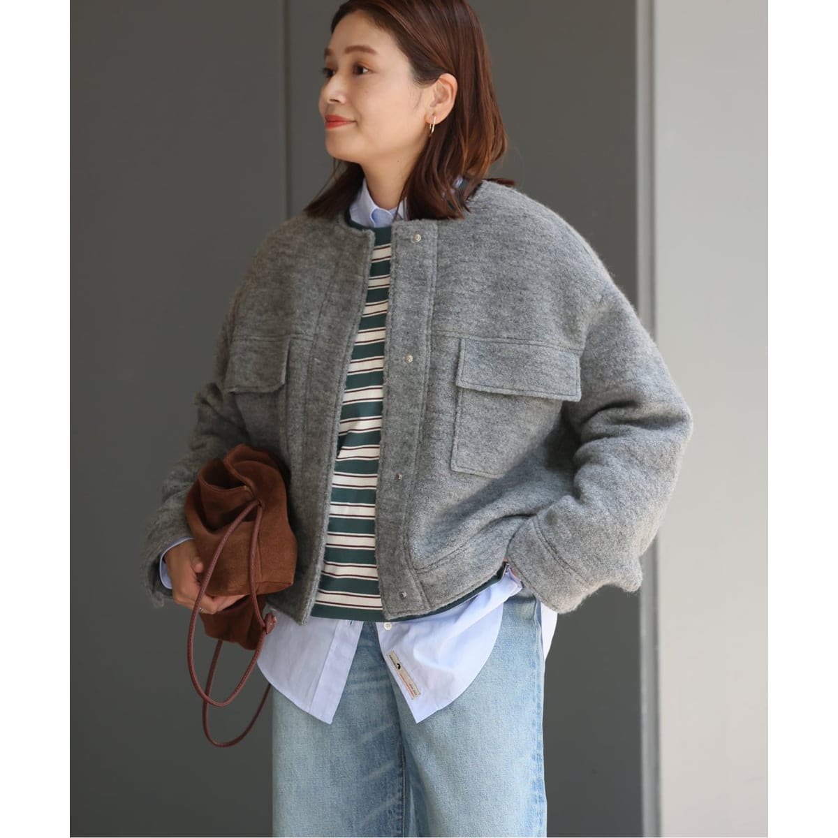 モヘヤミックスシャギーショートコート | ジャーナル