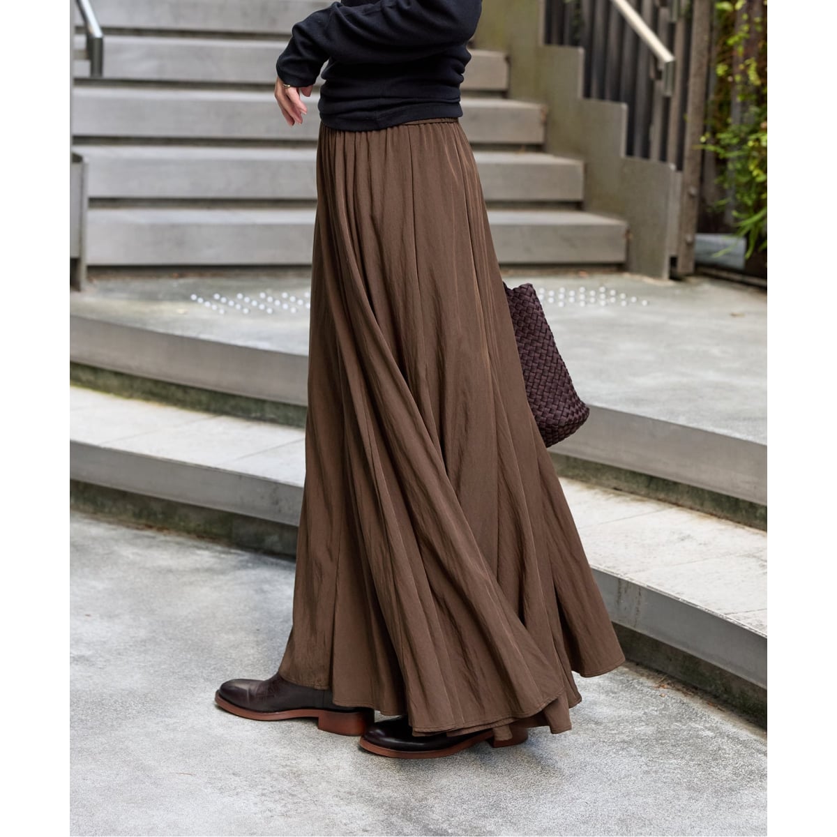 JOURNAL STANDARD レサージュ ロングスカートアイボリー JOURNAL STANDARD L'ESSAGE｜ジャーナルスタンダード レサージュ