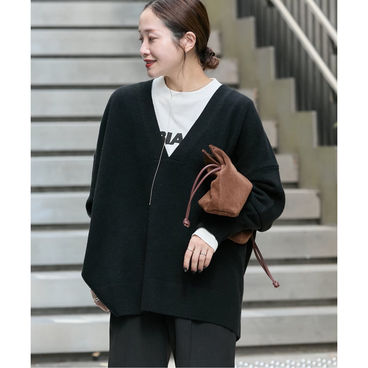 Spick and Span ペーパーヤーン2wayルーズプルオーバー ペーパーヤーン2WAYルーズプルオーバー（ニット／セーター