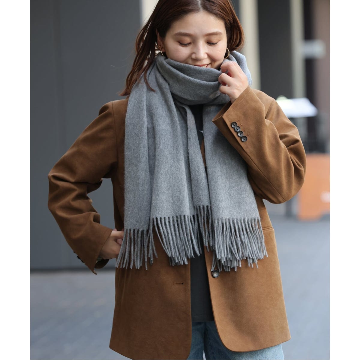 【BEGG＆CO/ベグアンドコー 】 ラムウール アンゴラ混ストール BEGG＆CO/ベグアンドコー 】 ラムウール アンゴラ混ストール