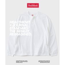 Health knit / ヘルスニット 別注 ヘンリー ネックロンT