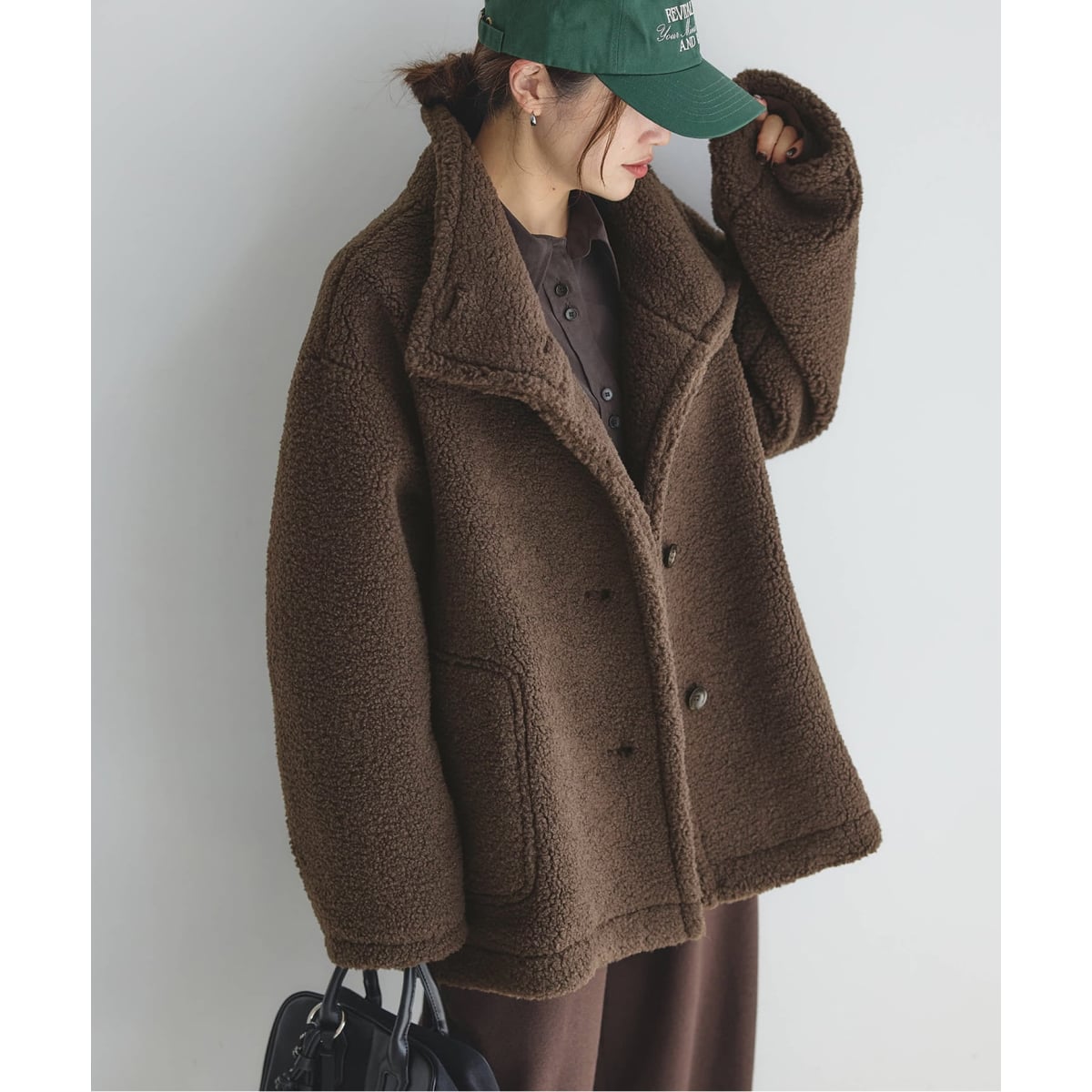 ジャーナルスタンダードレリューム　モヘヤミックスシャギーショートコート モヘヤミックスシャギーショートコート | ジャーナル