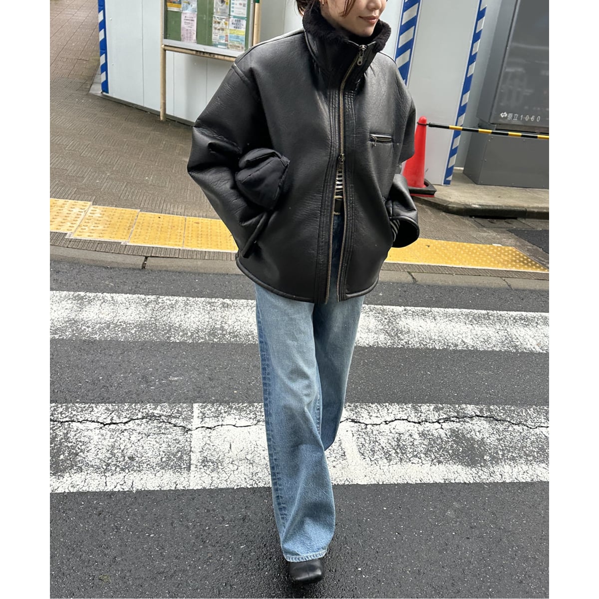 フェイクレザーボアブルゾン　ジャーナルスタンダード JOURNAL STANDARD｜《WEB限定追加》フェイクレザーボアブルゾン