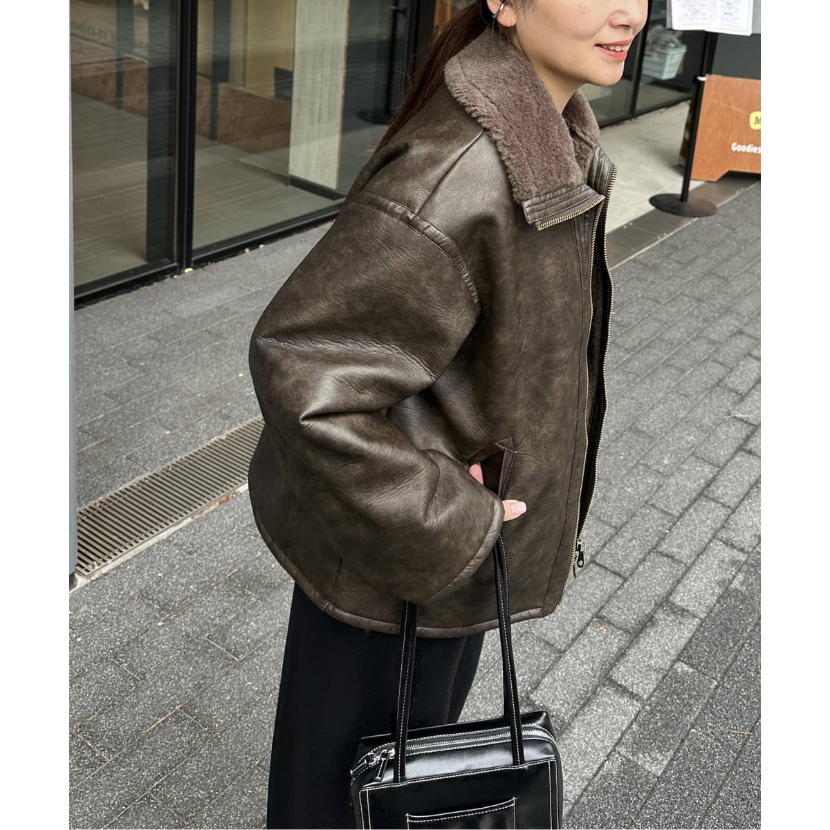 WEB限定追加》フェイクレザーボアブルゾン | ジャーナルスタンダード